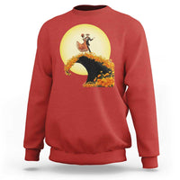 Dia De Los Muertos Sweatshirt Skeletons Dancing Mexican - Wonder Print Shop