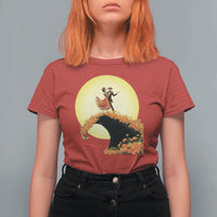 Dia De Los Muertos T Shirt For Women Skeletons Dancing Mexican - Wonder Print Shop