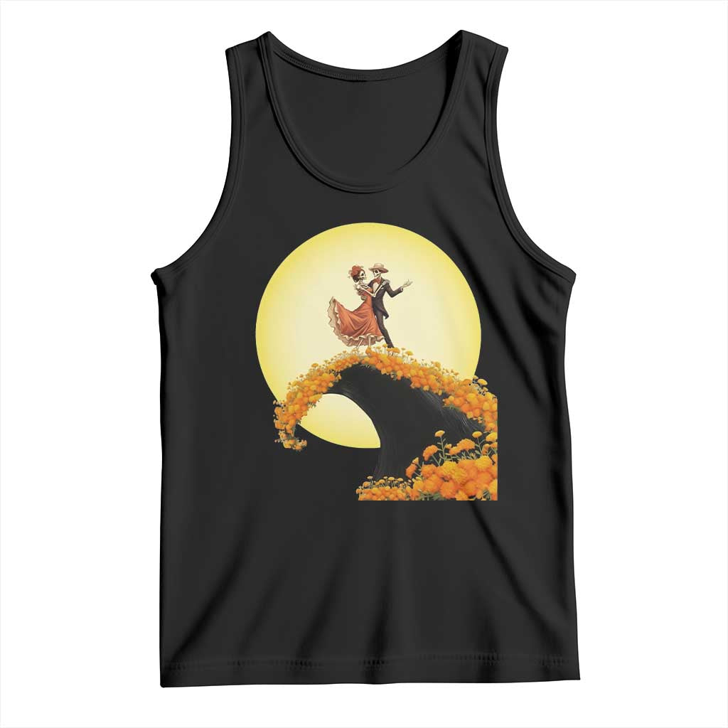 Dia De Los Muertos Tank Top Skeletons Dancing Mexican - Wonder Print Shop