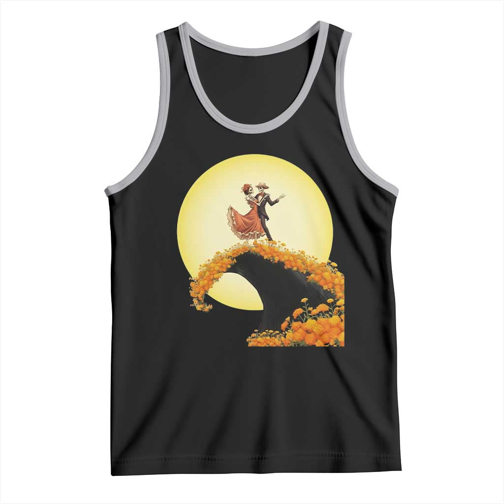 Dia De Los Muertos Tank Top Skeletons Dancing Mexican - Wonder Print Shop