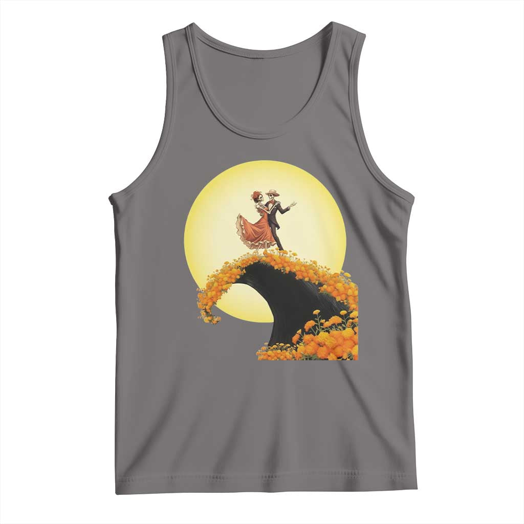Dia De Los Muertos Tank Top Skeletons Dancing Mexican - Wonder Print Shop