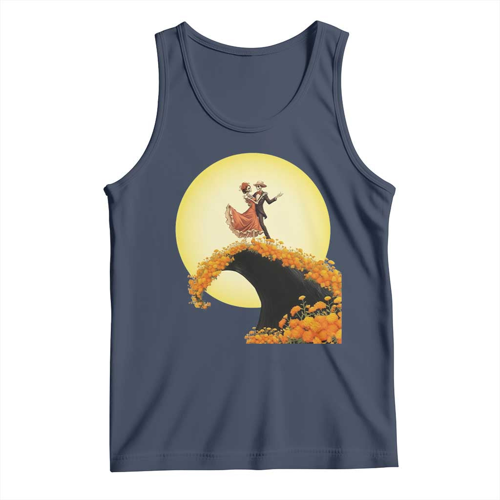 Dia De Los Muertos Tank Top Skeletons Dancing Mexican - Wonder Print Shop