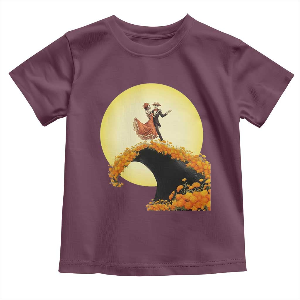 Dia De Los Muertos Toddler T Shirt Skeletons Dancing Mexican - Wonder Print Shop