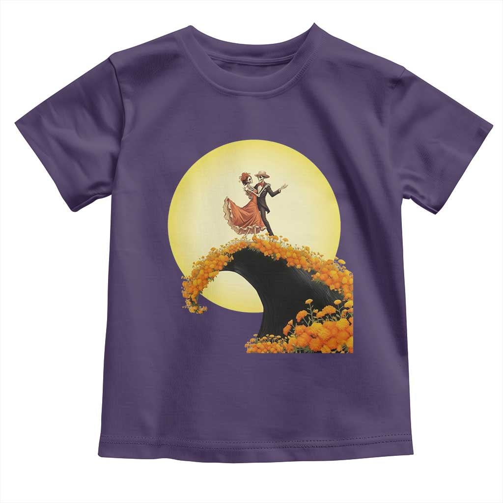 Dia De Los Muertos Toddler T Shirt Skeletons Dancing Mexican - Wonder Print Shop