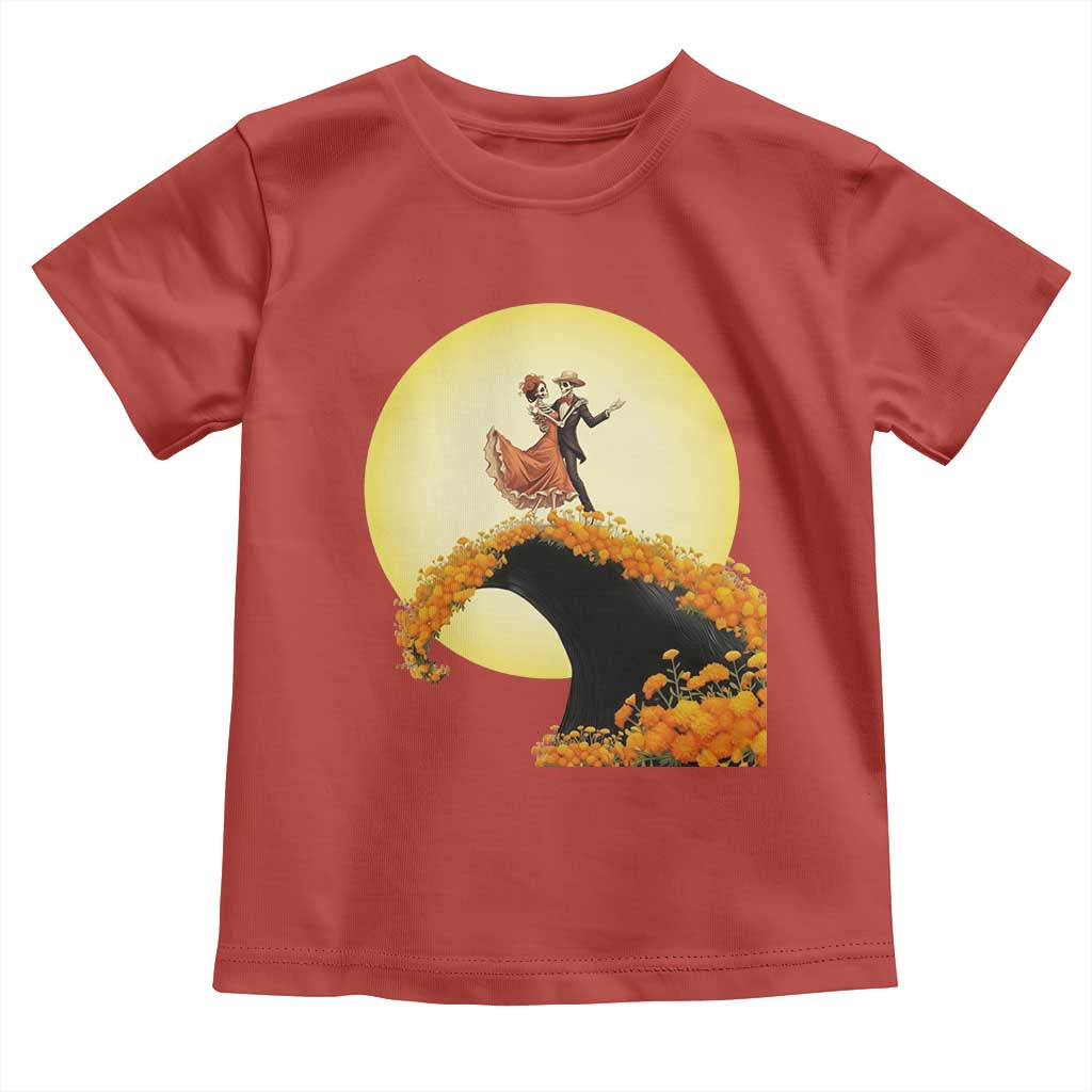 Dia De Los Muertos Toddler T Shirt Skeletons Dancing Mexican - Wonder Print Shop