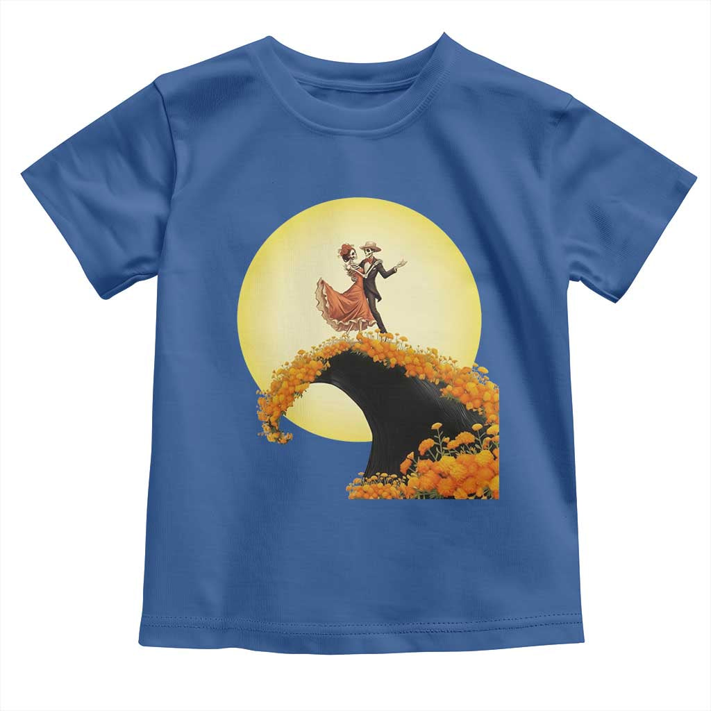 Dia De Los Muertos Toddler T Shirt Skeletons Dancing Mexican - Wonder Print Shop