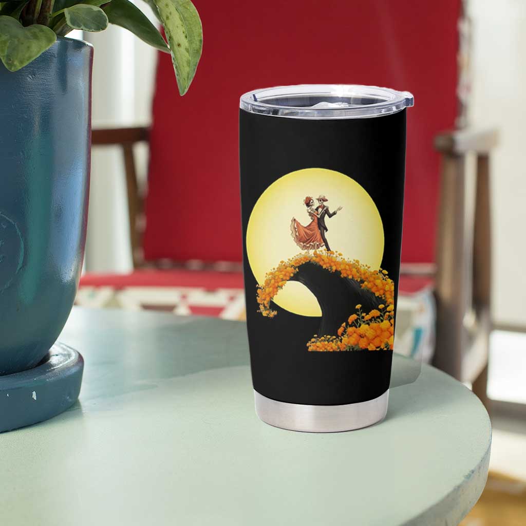 Dia De Los Muertos Tumbler Cup Skeletons Dancing Mexican - Wonder Print Shop