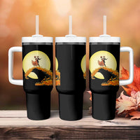 Dia De Los Muertos Tumbler With Handle Skeletons Dancing Mexican - Wonder Print Shop