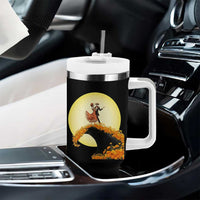 Dia De Los Muertos Tumbler With Handle Skeletons Dancing Mexican - Wonder Print Shop