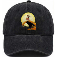 Dia De Los Muertos Washed Cotton Baseball Cap Skeletons Dancing Mexican