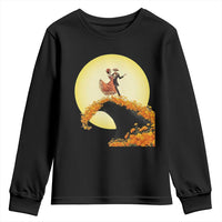 Dia De Los Muertos Youth Sweatshirt Skeletons Dancing Mexican - Wonder Print Shop