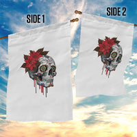 Sugar Skull Calavera Holiday Spirit Mistletoe Garden Flag - Wonder Print Shop