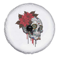 Sugar Skull Calavera Holiday Spirit Mistletoe Spare Tire Cover - Wonder Print Shop