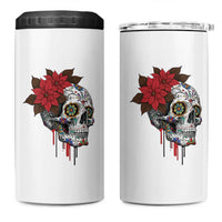 Sugar Skull Calavera Holiday Spirit Mistletoe 4 in 1 Can Cooler Tumbler - Wonder Print Shop