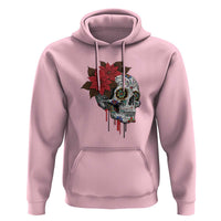 Sugar Skull Calavera Holiday Spirit Mistletoe Hoodie - Wonder Print Shop