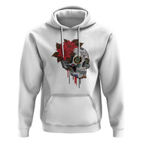 Sugar Skull Calavera Holiday Spirit Mistletoe Hoodie - Wonder Print Shop