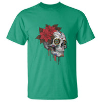 Sugar Skull Calavera Holiday Spirit Mistletoe T Shirt - Wonder Print Shop