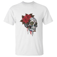 Sugar Skull Calavera Holiday Spirit Mistletoe T Shirt - Wonder Print Shop