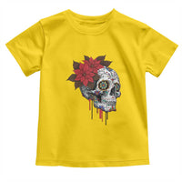 Sugar Skull Calavera Holiday Spirit Mistletoe Toddler T Shirt - Wonder Print Shop