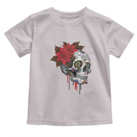 Sugar Skull Calavera Holiday Spirit Mistletoe Toddler T Shirt - Wonder Print Shop