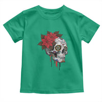 Sugar Skull Calavera Holiday Spirit Mistletoe Toddler T Shirt - Wonder Print Shop