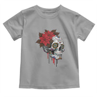 Sugar Skull Calavera Holiday Spirit Mistletoe Toddler T Shirt - Wonder Print Shop