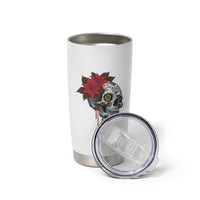 Sugar Skull Calavera Holiday Spirit Mistletoe Tumbler Cup - Wonder Print Shop