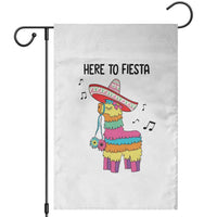 Funny Pinata Mexican Garden Flag Here To Fiesta - Wonder Print Shop