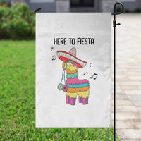 Funny Pinata Mexican Garden Flag Here To Fiesta - Wonder Print Shop