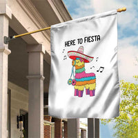 Funny Pinata Mexican Garden Flag Here To Fiesta - Wonder Print Shop