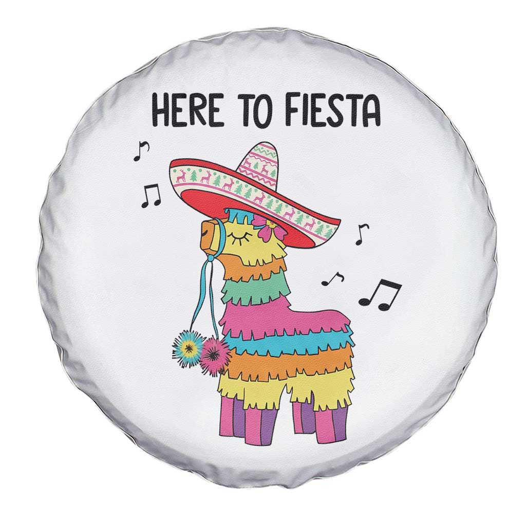 Funny Pinata Mexican Spare Tire Cover Here To Fiesta - Wonder Print Shop