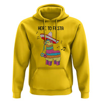 Funny Pinata Mexican Hoodie Here To Fiesta - Wonder Print Shop