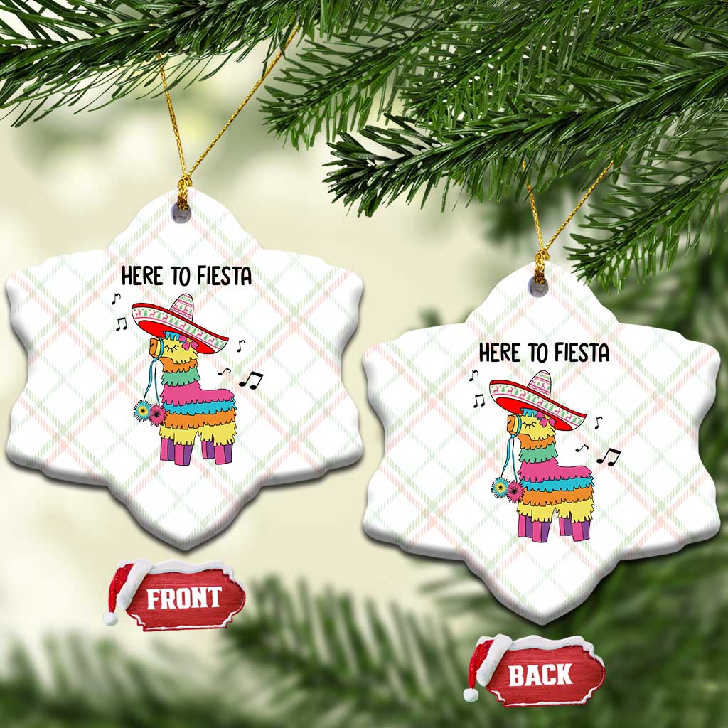 Funny Pinata Mexican Ceramic Ornament Here To Fiesta - Wonder Print Shop