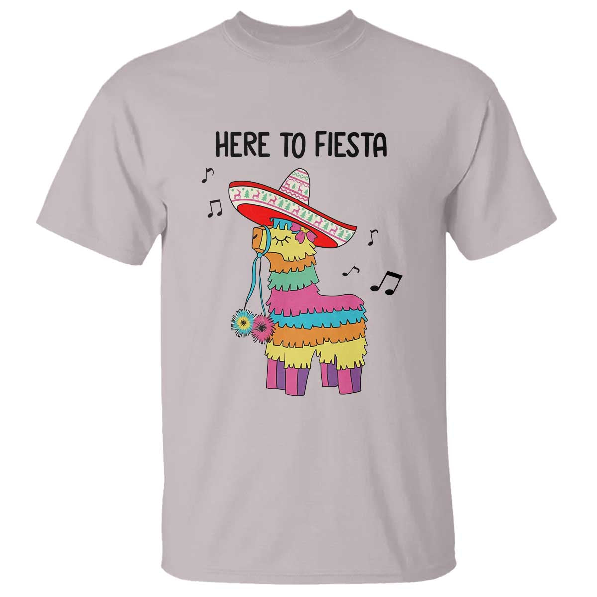 Funny Pinata Mexican T Shirt Here To Fiesta - Wonder Print Shop