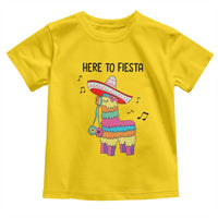 Funny Pinata Mexican Toddler T Shirt Here To Fiesta - Wonder Print Shop