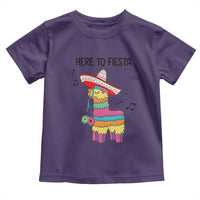 Funny Pinata Mexican Toddler T Shirt Here To Fiesta - Wonder Print Shop