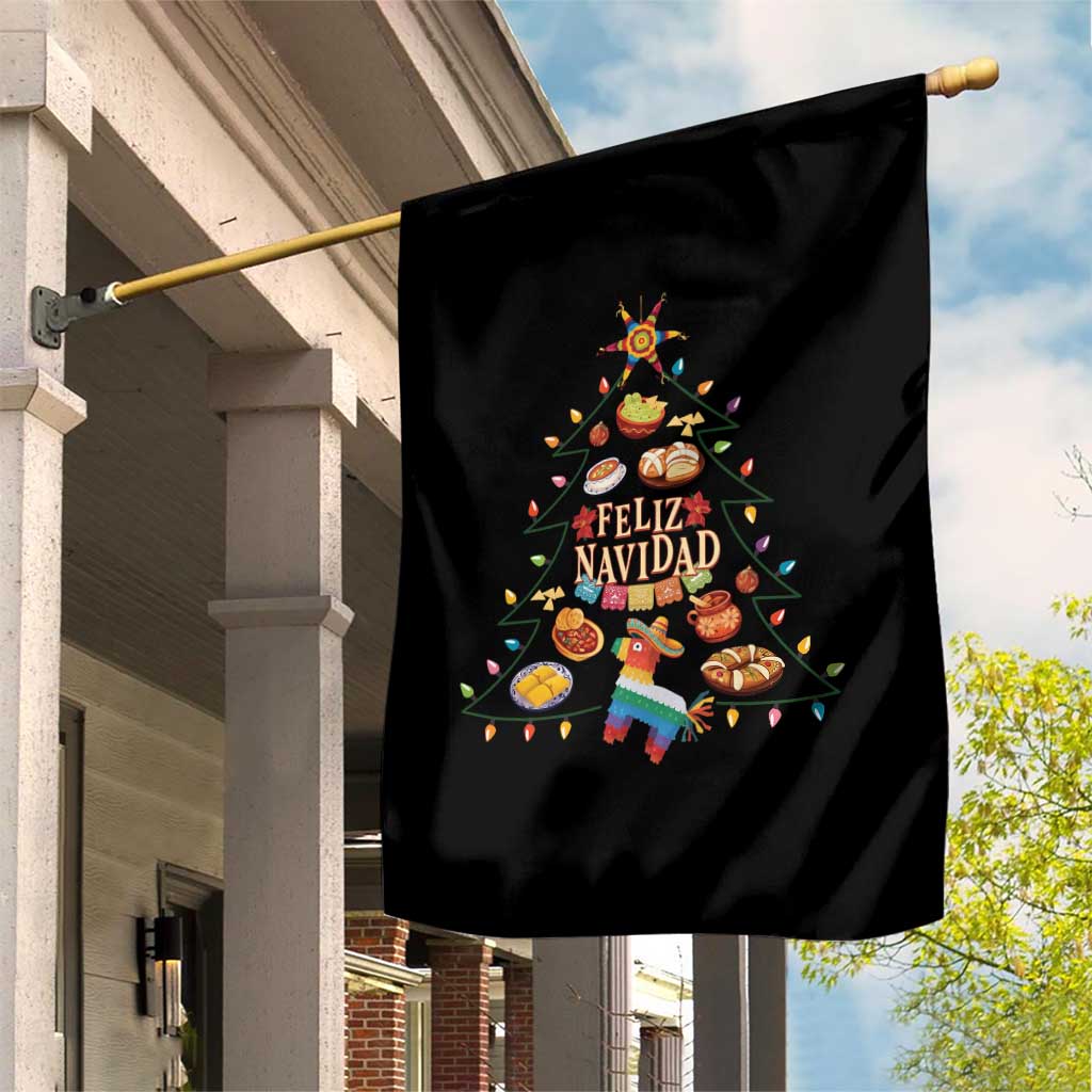 Feliz Navidad Garden Flag Mexican Christmas Tree Fiesta - Wonder Print Shop