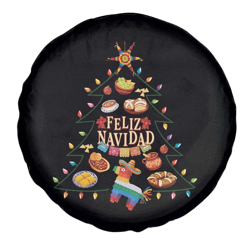 Feliz Navidad Spare Tire Cover Mexican Christmas Tree Fiesta - Wonder Print Shop