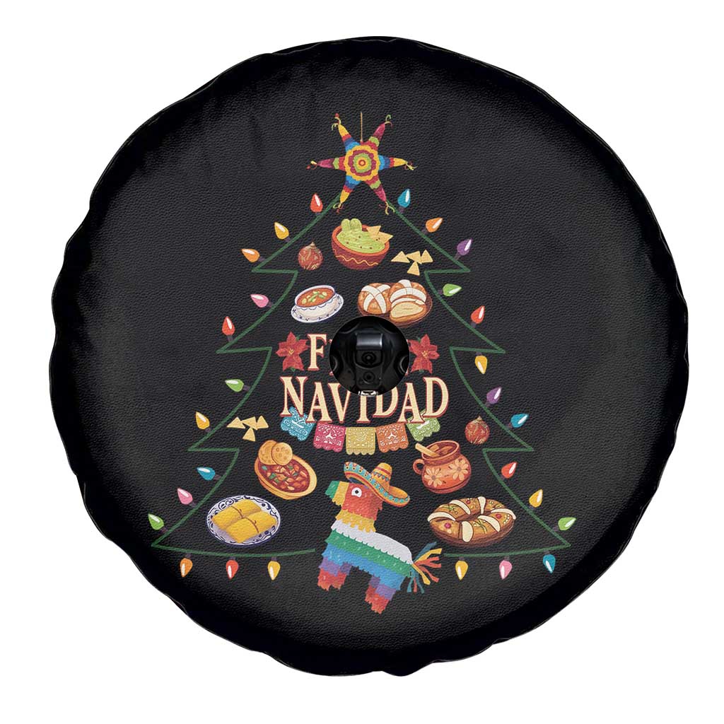 Feliz Navidad Spare Tire Cover Mexican Christmas Tree Fiesta - Wonder Print Shop