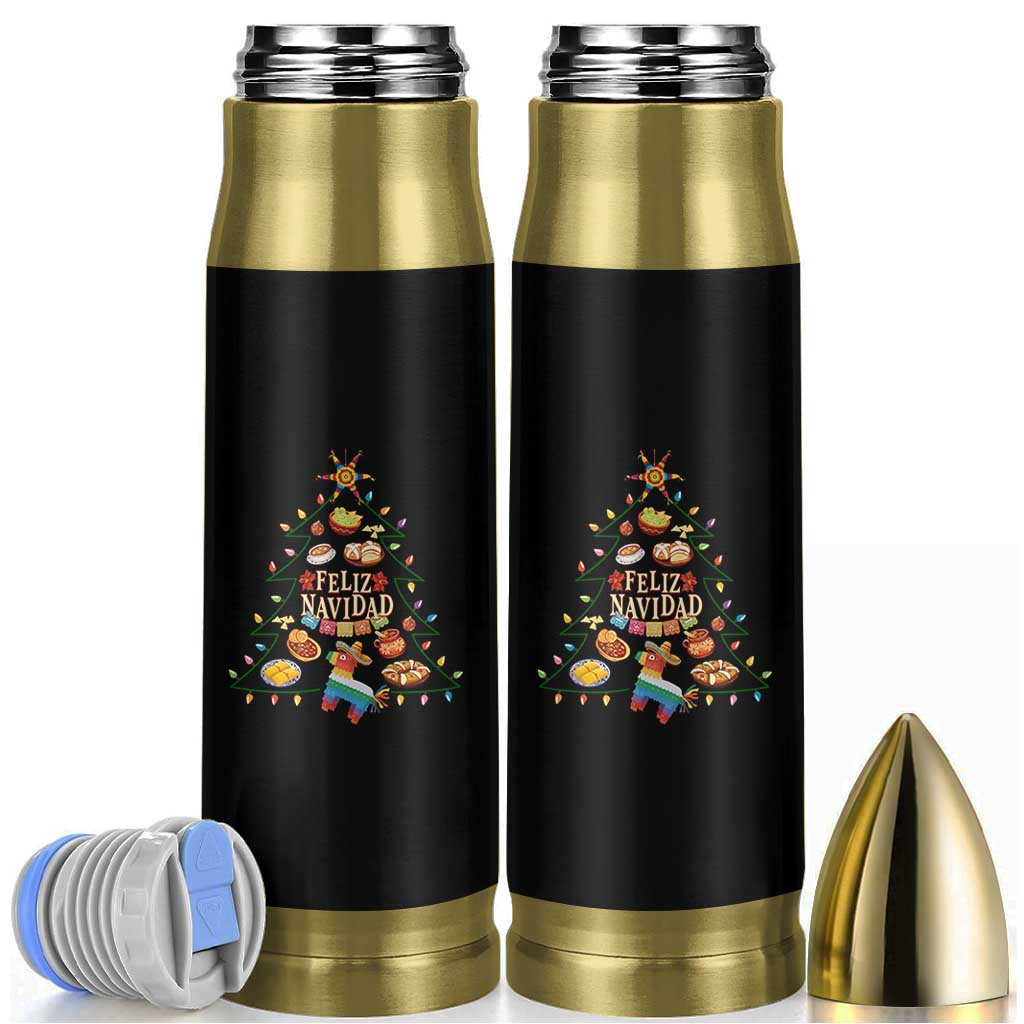 Feliz Navidad Bullet Tumbler Mexican Christmas Tree Fiesta - Wonder Print Shop