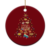 Feliz Navidad Ceramic Ornament Mexican Christmas Tree Fiesta - Wonder Print Shop