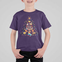 Feliz Navidad T Shirt For Kid Mexican Christmas Tree Fiesta - Wonder Print Shop
