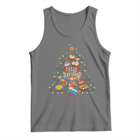 Feliz Navidad Tank Top Mexican Christmas Tree Fiesta - Wonder Print Shop
