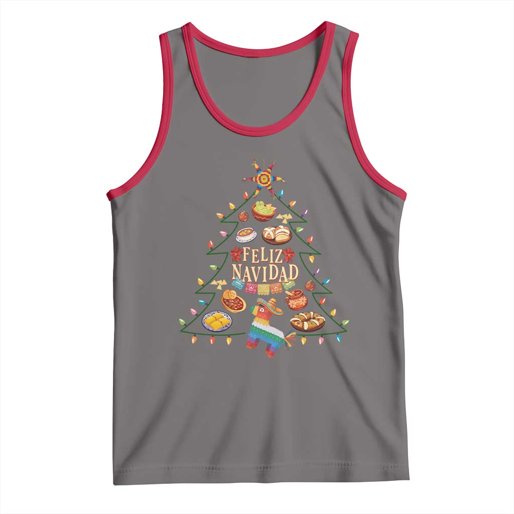 Feliz Navidad Tank Top Mexican Christmas Tree Fiesta - Wonder Print Shop