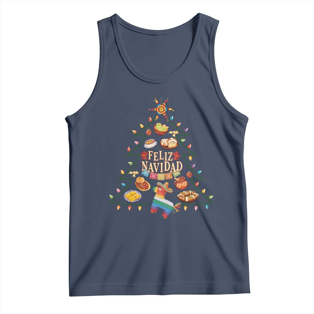 Feliz Navidad Tank Top Mexican Christmas Tree Fiesta - Wonder Print Shop