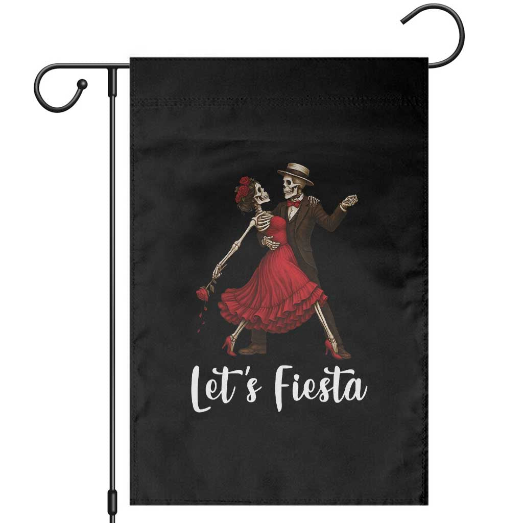 Skeleton Mexican Christmas Garden Flag Let us Fiesta - Wonder Print Shop