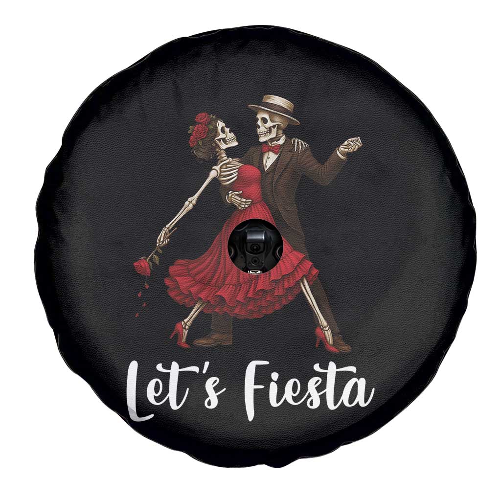 Skeleton Mexican Christmas Spare Tire Cover Let us Fiesta - Wonder Print Shop