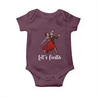 Skeleton Mexican Christmas Baby Onesie Let us Fiesta - Wonder Print Shop