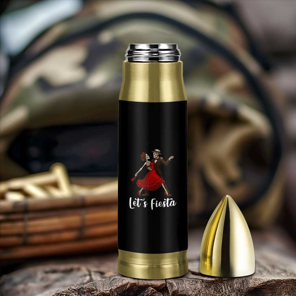 Skeleton Mexican Christmas Bullet Tumbler Let us Fiesta - Wonder Print Shop
