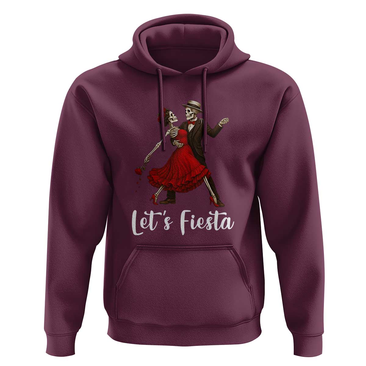 Skeleton Mexican Christmas Hoodie Let us Fiesta - Wonder Print Shop